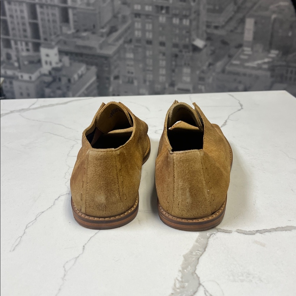 Free People Tan Rogue Oxford Slip-On Leather Sandals Open-Toe Flats Sz 7 - Picture 5 of 10